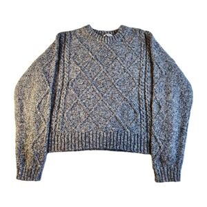 TIME & TRU Pullover Sweater Girl's XL (16-18) Gray Geometric